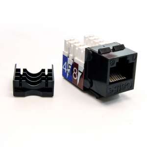 Cat5E 110 Style Keystone Insert - Black