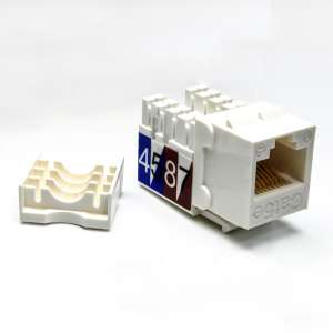 Cat5E 110 Style Keystone Insert - White