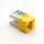 Cat5E 110 Style Keystone Insert - Yellow