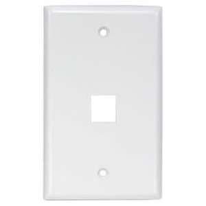 Keystone Wall Plate 1 Port - White