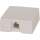 RJ11 Modular Single Port Surface Mount Jack - White