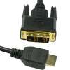 3Ft HDMI to DVI-D Single Cable Gold Plated