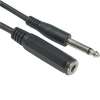 50Ft 1/4" Mono Male / Female Extension Cable