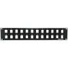 2U 24 Port Blank Keystone Patch Panel