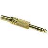 1/4 inch Stereo Plug Gold Plated Metal Plug