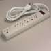 6Ft 6-Outlet Perpendicular Power Strip 90j