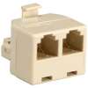 RJ11 T Adapter Modular 1M/2F