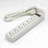 3Ft 6-Outlet Power Strip Plastic  Perpendicular 15