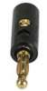 Banana Plug Gold Plated Plastic - BLACK PLUG ONLY