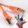 Cat6 Shielded 2ft PiMF STP Patch Cable 550MHz - Orange