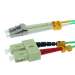 9m LC-SC 10Gb 50/125 OM3 M/M Duplex Fiber Cable Aqua Jacket