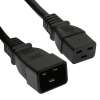 10Ft  Power Cord C19 to C20 Black/ SJT 14/3