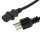 3Ft Computer Power Cord 5-15P to C-13 Black / SJT 16/3