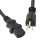 10Ft Computer Power Cord 5-15P to C-13 Black / SJT 16/3