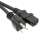 6Ft Computer Power Cord 5-15P to C-13 Black / SJT 14/3