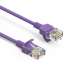 30Ft Cat6A UTP Slim Ethernet Network Booted Cable 28AWG Purple