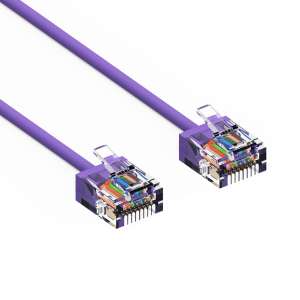 5Ft Cat6A UTP Super-Slim Ethernet Network Cable 32AWG Purple