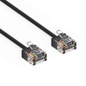 5Ft Cat6A UTP Super-Slim Ethernet Network Cable 32AWG Black